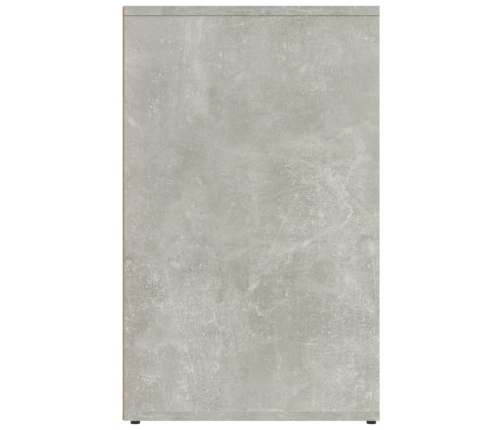 Mueble vestidor madera contrachapada gris hormigón 80x40x65 cm