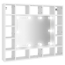 Mueble con espejo y LED blanco 91x15x76,5 cm