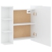 Mueble con espejo y luces LED blanco 70x16,5x60 cm