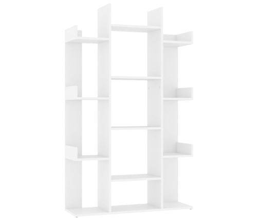 Estantería librería madera contrachapada blanco 86x25,5x140 cm