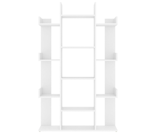 Estantería librería madera contrachapada blanco 86x25,5x140 cm