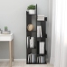 vidaXL Armario de libros madera contrachapada negro 48x25,5x140 cm