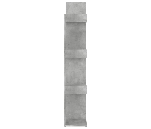 Estantería de madera de ingeniería gris hormigón 48x25,5x140 cm