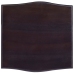 Mesita de noche madera maciza de caoba negro claro 40x40x45 cm