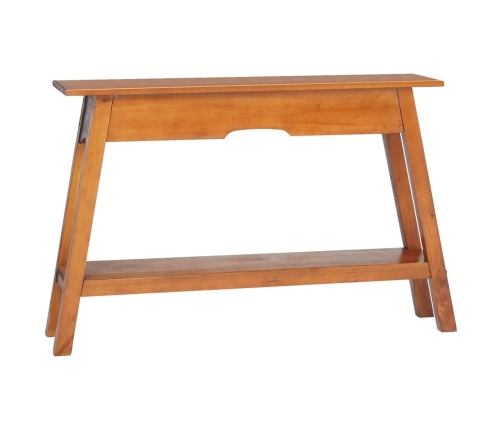 Mesa consola madera maciza de caoba 110x30x75 cm