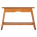 Mesa consola madera maciza de caoba 110x30x75 cm