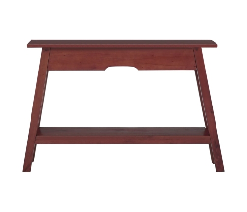 Mesa consola madera maciza de caoba marrón 110x30x75 cm