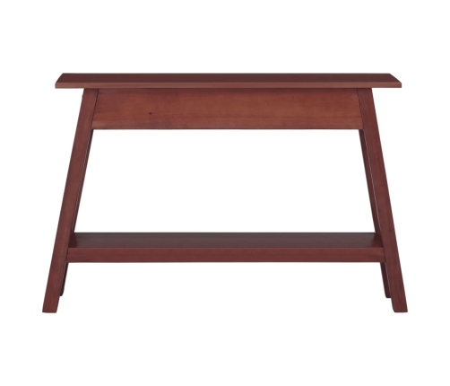 Mesa consola madera maciza de caoba marrón 110x30x75 cm