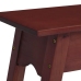 Mesa consola madera maciza de caoba marrón 110x30x75 cm