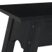 Mesa consola madera maciza de caoba negro 110x30x75 cm