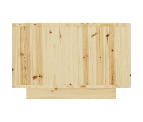 vidaXL Mesa de centro de madera maciza de abeto 50x50x33,5 cm