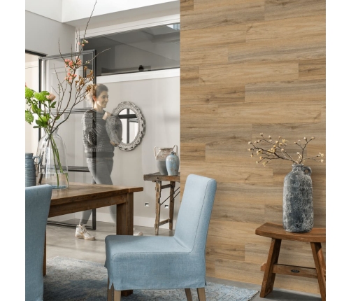 WallArt Tablones aspecto madera GL-WA27 30 uds roble marrón café