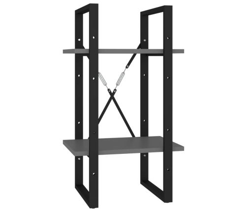 Estantería de 5 niveles madera de ingeniería gris 40x30x175 cm