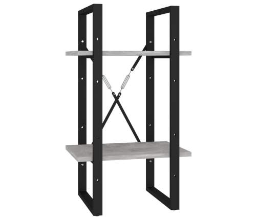 Estantería de 5 niveles madera de ingeniería gris 40x30x175 cm