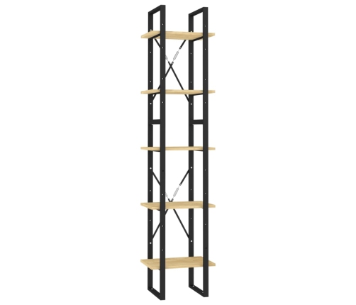 vidaXL Estantería de 5 niveles madera maciza pino 40x30x175 cm