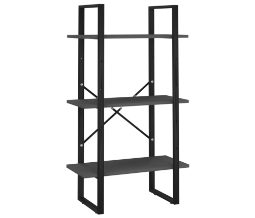 Estantería de 5 niveles madera de ingeniería gris 60x30x175 cm