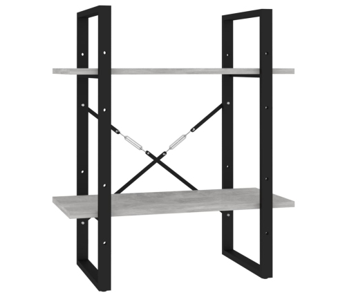 Estantería de 5 niveles madera de ingeniería gris 60x30x175 cm