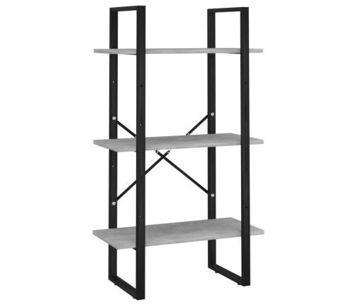 Estantería de 5 niveles madera de ingeniería gris 60x30x175 cm