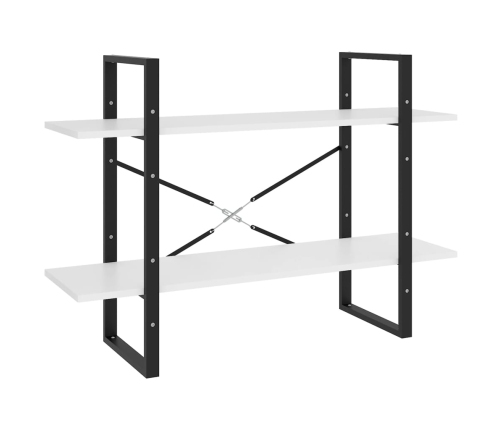 Estantería de 5 niveles madera ingeniería blanca 100x30x175 cm