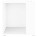 Mesa auxiliar de madera contrachapada blanco 33x33x34,5 cm