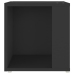 Mesa auxiliar madera contrachapada negro 33x33x34,5 cm