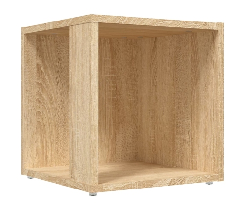 Mesa auxiliar madera contrachapada roble Sonoma 33x33x34,5 cm