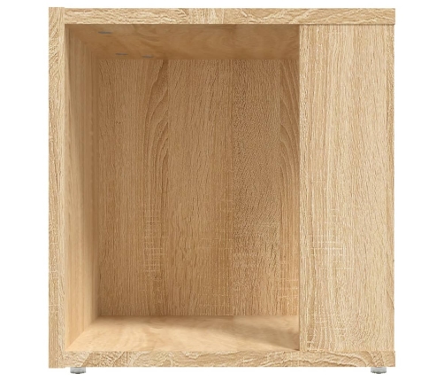 Mesa auxiliar madera contrachapada roble Sonoma 33x33x34,5 cm