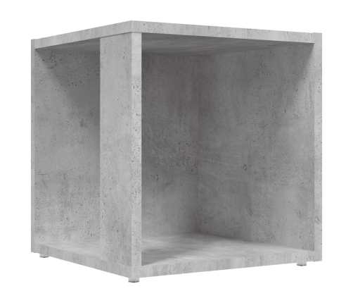 Mesa auxiliar madera contrachapada gris hormigón 33x33x34,5 cm