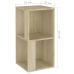 Mueble de esquina madera contrachapada roble Sonoma 33x33x67 cm