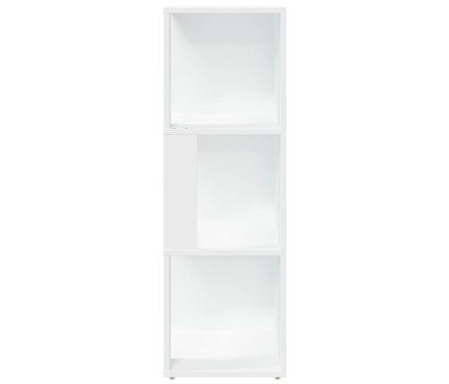 Mueble de esquina madera contrachapada blanco 33x33x100 cm