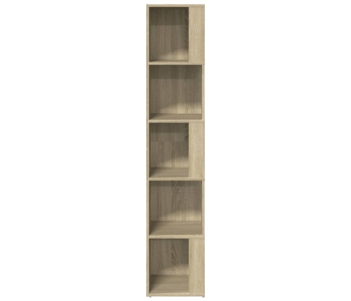 Mueble de esquina madera ingeniería roble Sonoma 33x33x164,5 cm