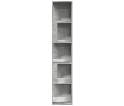 Mueble de esquina madera ingeniería gris hormigón 33x33x164,5cm