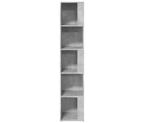 Mueble de esquina madera ingeniería gris hormigón 33x33x164,5cm