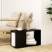 Mueble de TV madera contrachapada negro 60x24x32 cm