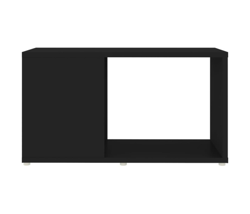 Mueble de TV madera contrachapada negro 60x24x32 cm