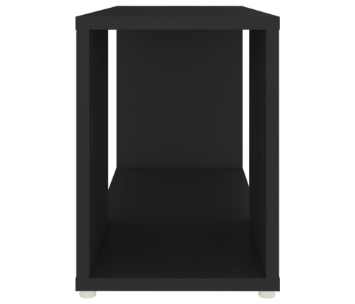 Mueble de TV madera contrachapada negro 60x24x32 cm