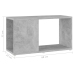 vidaXL Mueble de TV madera de ingeniería gris hormigón 60x24x32 cm