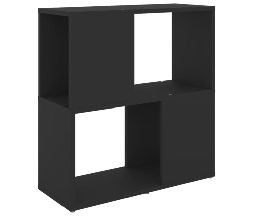 Librería de madera contrachapada negro 60x24x63 cm