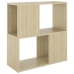 Librería de madera contrachapada roble Sonoma 60x24x63 cm