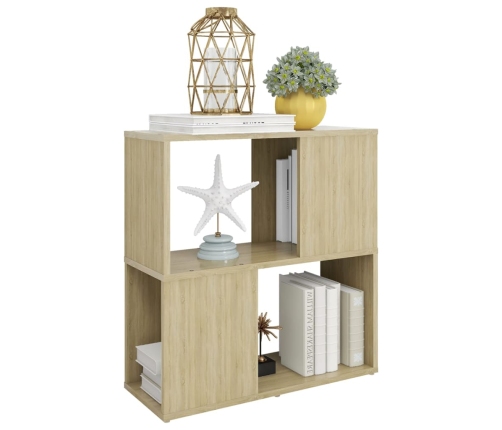 Librería de madera contrachapada roble Sonoma 60x24x63 cm