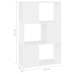 Estantería divisor de espacios madera contrachapada 60x24x94 cm