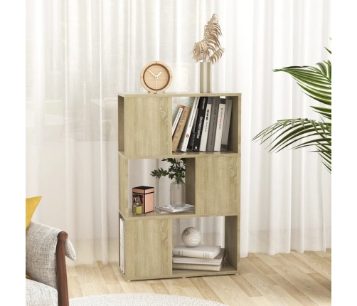 Librería separador madera contrachapada roble Sonoma 60x24x94cm