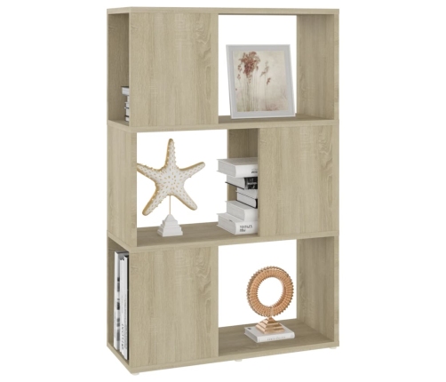Librería separador madera contrachapada roble Sonoma 60x24x94cm