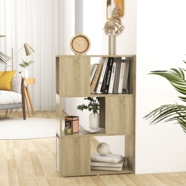 Librería separador madera contrachapada roble Sonoma 60x24x94cm