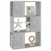 Librería separador contrachapada gris hormigón 60x24x94 cm