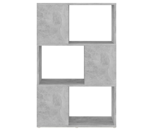 Librería separador contrachapada gris hormigón 60x24x94 cm