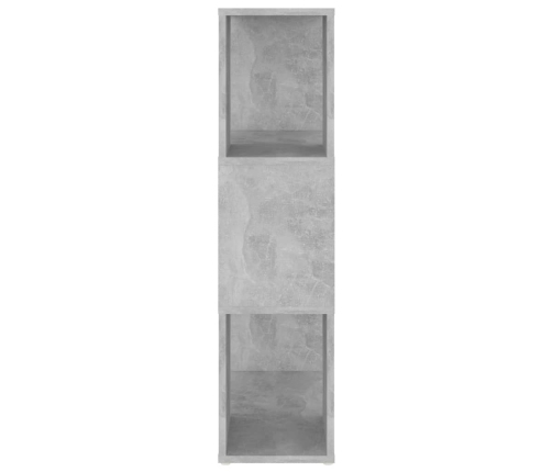 Librería separador contrachapada gris hormigón 60x24x94 cm