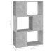 Librería separador contrachapada gris hormigón 60x24x94 cm
