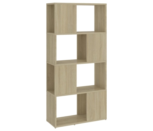 vidaXL Librería separador contrachapada roble Sonoma 60x24x124,5 cm