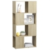 Librería separador contrachapada roble Sonoma 60x24x124,5 cm